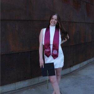 Lulu’s White Mini Dress - Perfect for graduation!